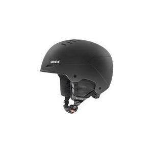 uvex wanted Skihelm voor dames en heren, individuele pasvorm, geoptimaliseerde ventilatie, matzwart, 54-58 cm