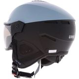 uvex instinct visor - skihelm voor dames en heren - met vizier - individueel passysteem - glacier - black matt - 59-61 cm