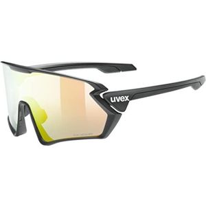 uvex sportstyle 231 V - sportbril voor dames en heren - meekleurend - drukvrij draagcomfort & perfecte pasvorm - black matt/red - one size