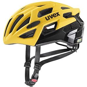 uvex race 7 - veilige performance-helm voor dames en heren - individueel passysteem - geoptimaliseerde ventilatie - sunbee-black matt - 51-55 cm