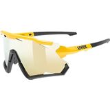uvex sportstyle 228 - sportbril voor dames en heren - condensvrij - verwijderbaar frame - sunbee-black matt/yellow - one size