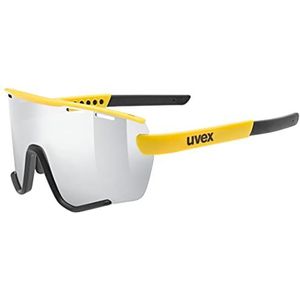 uvex sportstyle 236 Set - sportbril voor dames en heren - condensvrij - incl. verwisselbare brilglazen - sunbee-black matt/silver - one size
