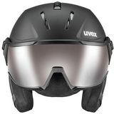 Skihelm Uvex Wanted Visor Pro V Black Mat-54 - 58 cm