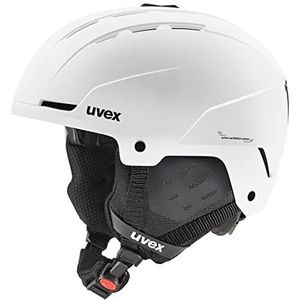 Uvex S566312 Uniseks skihelm voor volwassenen, mat wit, 54-58 cm