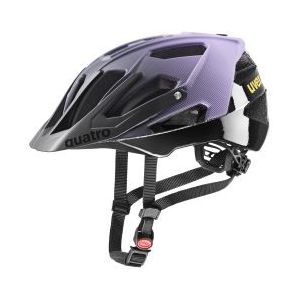 uvex quatro cc - veilige MTB-helm voor dames en heren - individueel passysteem - verstelbare afscherming - lilac-black matt - 56-61 cm