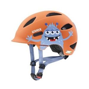 uvex oyo style - lichte fietshelm voor kinderen - geïntegreerde zijbescherming - individueel passysteem - monster papaya matt - 45-50 cm