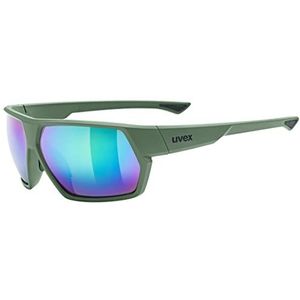 Uvex Sportbril voor volwassenen, uniseks, sportstijl, 238, mosgroen/spiegel, eenheidsmaat