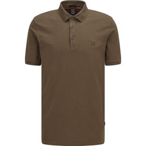 BOSS Slim Fit Polo Passerby met Logo Dark Green