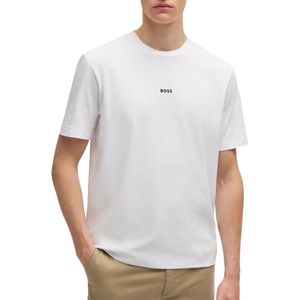 Boss - T-shirt - Zwart - Katoen - Zevenlaags Logo