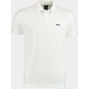 BOSS Green - Polo - Wit - 100% Katoen - Regular Fit