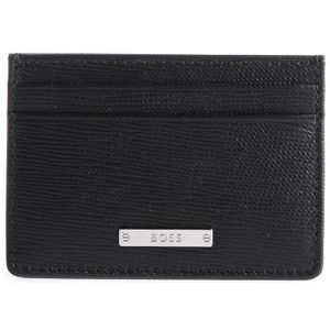 Boss Galerij Creditcard etui RFID Leer 10 cm  zwart