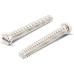 Metaalschroef Din84 M4X10Mm Ck Rvs A2 - 200 stuks