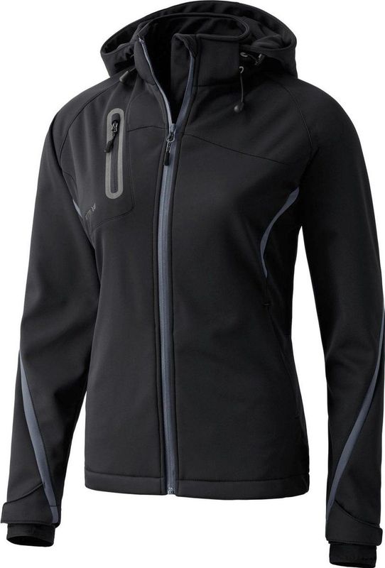 Erima - Functioneel Softshell Jack - Zwart/Antraciet - Uniseks-Kind