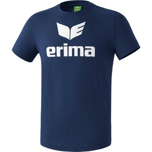 Erima Promo T-Shirt Kinderen - New Navy Wit