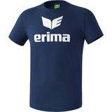 Erima Promo T-Shirt Kinderen - New Navy Wit
