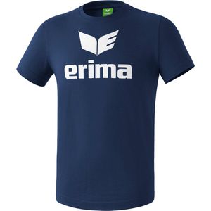 Erima Promo T-Shirt Kinderen - New Navy Wit