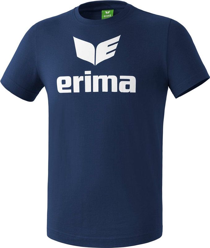 Erima Promo T-Shirt Kinderen - New Navy Wit
