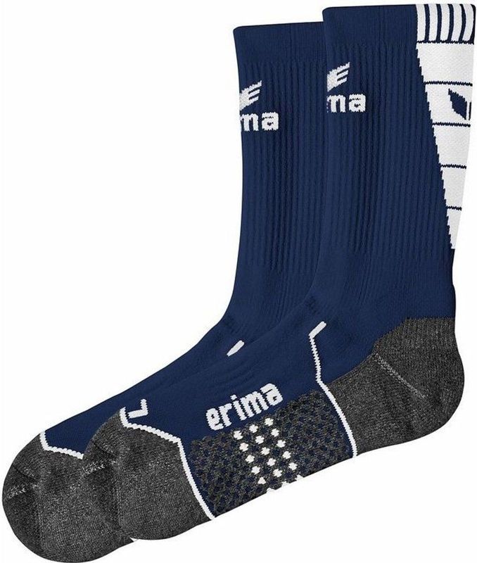 Erima - Trainingssokken - Sportsokken - Zwart - Sneldrogend, Links-Rechts-Systeem, Pluchezone op de Zool