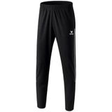 Erima - 3100702 - Trainingsbroek - Zwart - Robuust Polyester, Smalle Snit, Steekzakken met Ritssluiting