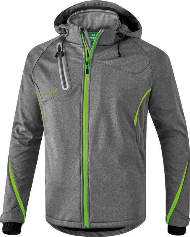 Erima - Outdoor Dames Softshell Jack - Grijs - Softshellmateriaal