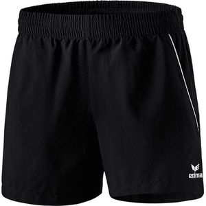 Erima - Dames Short - Korte Broek - Zwart - Microvezel - Elastische Tailleband