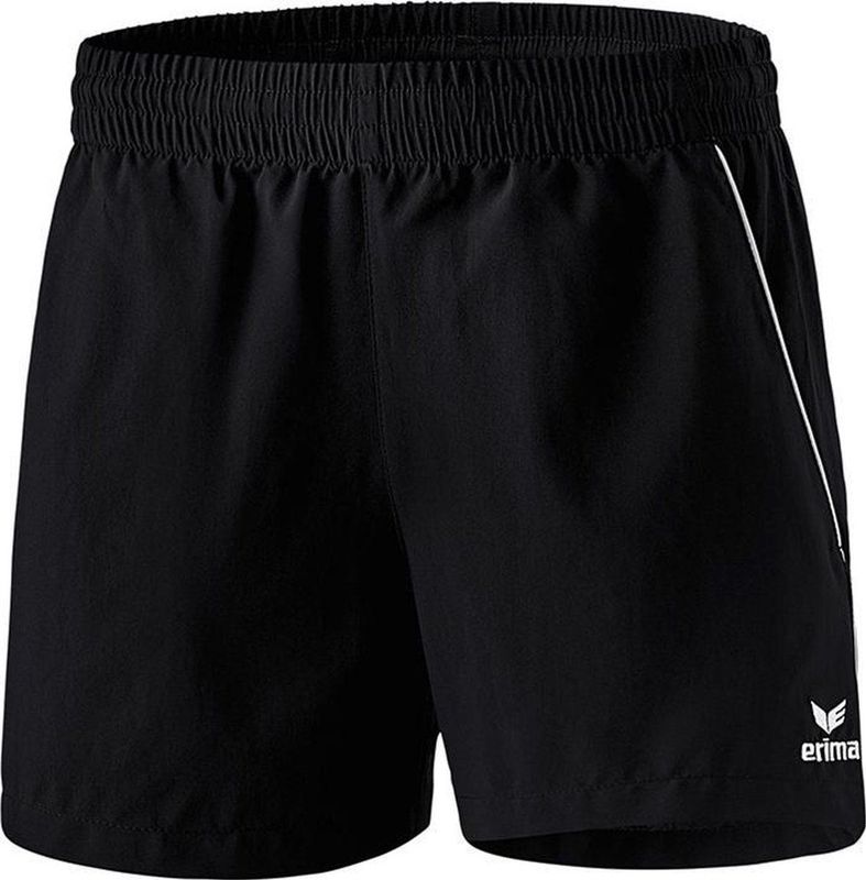 Erima - Dames Short - Korte Broek - Zwart - Microvezel - Elastische Tailleband
