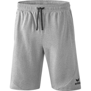 Erima - Essential Sweatshort - Licht Grey Melange / Zwart - Katoenmix