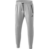 Erima - Essential Sweatbroek - Licht Grey Melange / Zwart - Katoen / Polyester