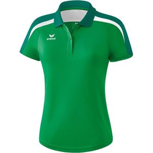 Erima poloshirt dames liga 2.0, smaragd / groen / wit