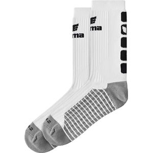 Erima CLASSIC 5-C Sokken - Uniseks Kind - Wit/Zwart