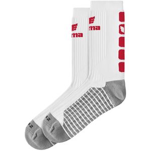 Erima uniseks-volwassene CLASSIC 5-C Sport Sokken (2181913), wit/rood, 47-50