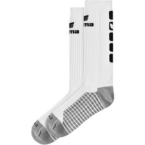 Erima Classic 5-C Sokken Lang - Wit / Zwart | Maat: 31-34