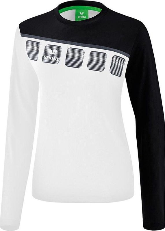 Erima - 5-C Longsleeve - T-shirt - Zwart - 100% Polyester