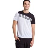 Erima Teamline 5-C T-Shirt Wit-Zwart-Donkergrijs
