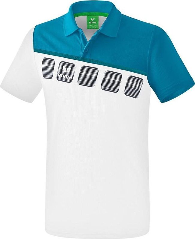 Erima - 5-C - Poloshirt - Blauw - Functionele Stof - Ventilatie