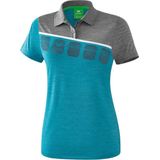 Erima 5-C Dames Polo - Polo's - blauw licht