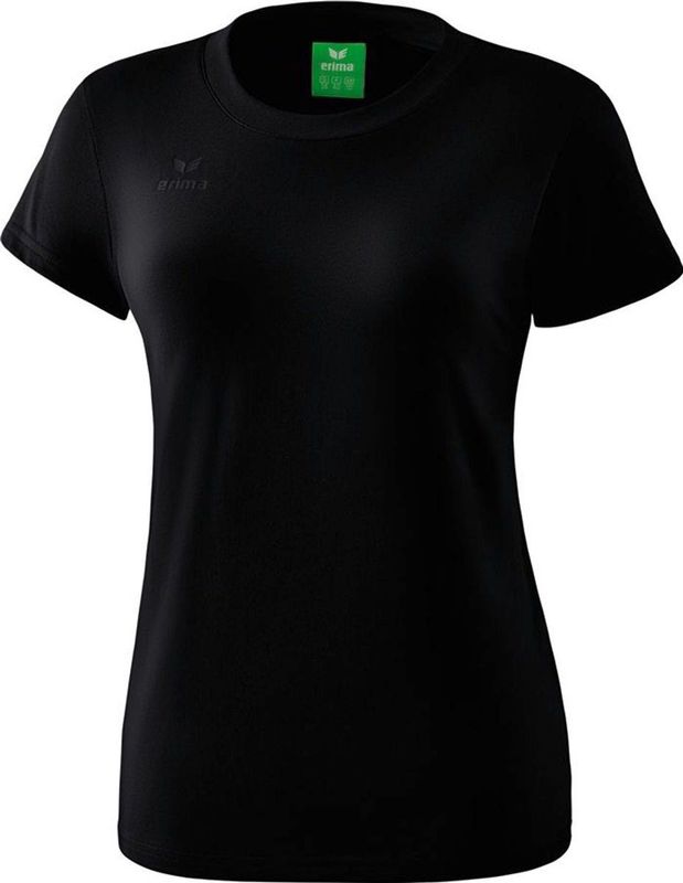 Erima - Style T-Shirt - Zwart - Katoen - Dames