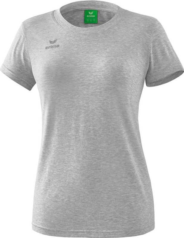 Erima - Style T-Shirt - Licht Grey Melange - Katoen - Sportieve Basic