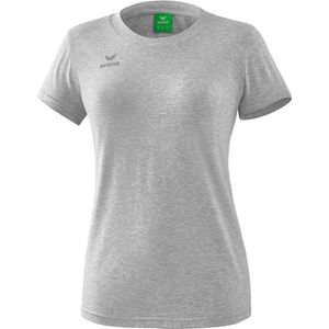 Erima - Style T-Shirt - Licht Grey Melange - Katoen - Sportshirt voor Dames