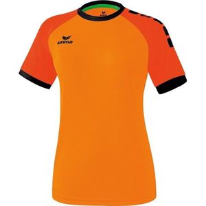 Erima Zenari 3 0 Shirt Korte Mouw Dames - Oranje Mandarine Zwart