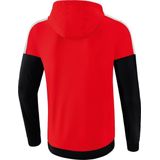 Erima - Squad Tracktop Jack - Rood-Zwart-Wit - Ademend Materiaal