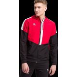 Erima - Squad Tracktop Jack - Rood-Zwart-Wit - Ademend Materiaal