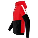 Erima Squad Tracktop Met Capuchon Heren - Rood / Zwart / Wit | Maat: XXL