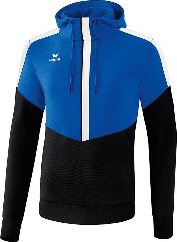 Erima - Squad Sweatshirt - Kind - New Royal - Zwart - Polyester