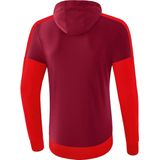 Erima - Squad Sweatshirt - Bordeaux-Rood - Katoenmix - Capuchon