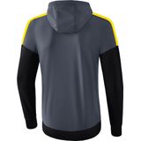 Erima - Squad - Trainingsjack - Slate Grijs - Met Capuchon, Zakken met Ritssluiting