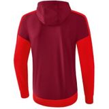Erima - Squad Tracktop - Heren - Bordeaux / Rood - Licht Materiaal - Met Capuchon