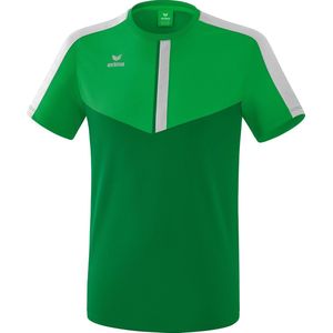 Erima Squad T-shirt voor heren, Groen/Smaragd/Zilvergrijs