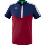 Erima Squad T-Shirt Heren - New Navy Bordeaux Silver Grey