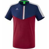 Erima Squad T-Shirt Heren - New Navy Bordeaux Silver Grey